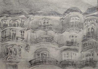 Apunte.Grafito sobre papel